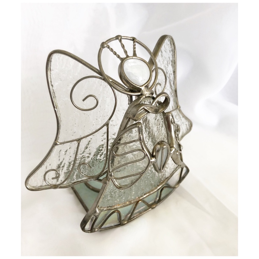 Tea Light Holder ♥️ Angel Harp 🦩